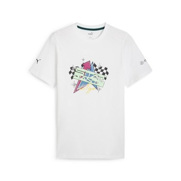 Koszulka T-shirt męska Las Vegas biała Mercedes AMG F1 (M)