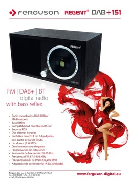 DAB+, цифровое FM-радио для офиса Fergusont DAB+ 151