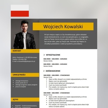 Edytowalny Szablon CV w MS Word PL 5/22/CV
