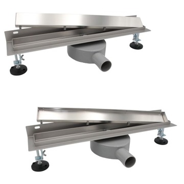 ODPŁYW PRZYŚCIENNY 80 cm OBROTOWY SYFON - 2w1