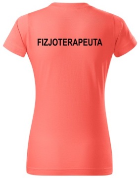 Женская футболка с принтом FIZJOTERAPEUTA L A1