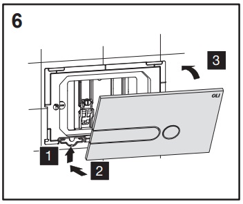 Кнопка OLI, замена рамки KOŁO SLIM