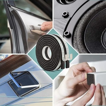 УПЛОТНИТЕЛЬ ПЕННЫЙ САМОКЛЕЯЩИЙСЯ ДЛЯ ДВЕРЕЙ И ОКОН, ЗВУКОВОЙ ЗВУК НА 4М