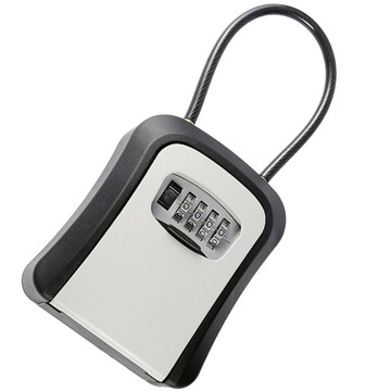 Wall Mounted Safe Keys Lock Box Outdoor Hooks