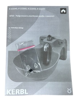 Poidło z zaworem rurowym HP20 z podgrz rurki 230V/73W