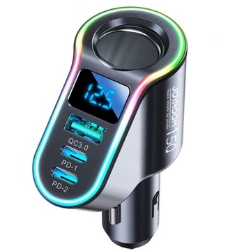 АВТОМОБИЛЬНОЕ ЗАРЯДНОЕ УСТРОЙСТВО USB QC 3.0 2x USB-C PD 150 Вт