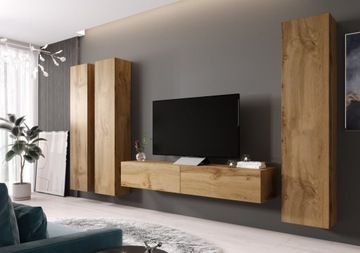 Meblościanka VIGO 1F dąb wotan - elegancka, do salonu