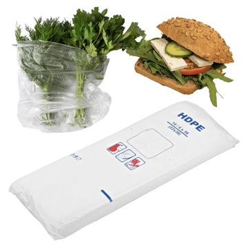 WORECZKI TOREBKI ŚNIADANIOWE 14x4x38 22x38 1000szt