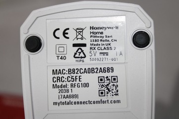 N10 Honeywell RFG100 Комплект мобильного доступа Evohome, 230 В, белый