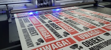 Камера наблюдения за объектом | УФ-печать | 30x20см | ПВХ 3мм