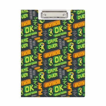 TECZKA Z KLIPEM A4 CLIPBOARD NADRUK GAME