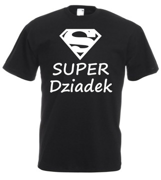 Koszulka na Dzień Dziadka SUPER DZIADEK Prezent L