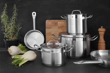 Средняя кастрюля Profi Line с крышкой. 23,5 л диам. 360х(В)230мм