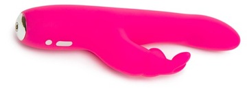 Вибратор Happy Rabbit Slimline Curve Rabbit, розовый
