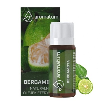 NATURALNY OLEJEK ETERYCZNY BERGAMOTKA DO INHALACJI