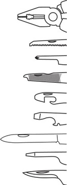 NEO КАРМАННЫЙ НОЖ ЩИПЦЫ НОЖ МУЛЬТИТУЛ ВЫЖИВАНИЕ 10 функций Светодиодный фонарик 01-027