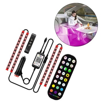 Оформление салона автомобиля Многоцветная зажигалка 3 в 1 RGB