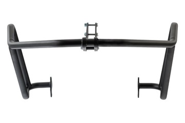 Верхние дуги безопасности Honda Transalp 750 окрашены в черный цвет Yakk EXP