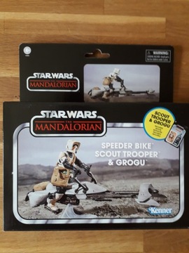 Speeder Bike with Scout Trooper & Grogu Figurka Star Wars