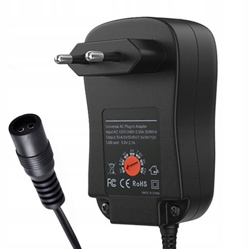 ZASILACZ UNIWERSALNY SIECIOWY ŁADOWARKA DC 12V 30W