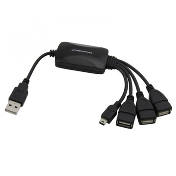 HUB ROZGAŁĘZIACZ USB - 3 x USB + 1x MINI USB EA114