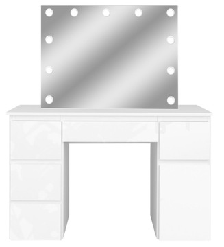 СОВРЕМЕННАЯ ТУАЛЕТНАЯ СИСТЕМА MEGAN B2 ПЕРЕДНИЕ ГЛЯНЦЕВЫЕ ЗЕРКАЛА СВЕТОДИОДНЫЕ 11 ЛАМПОЧЕК