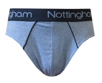 Slipy męskie Nottingham bawełna szare BOX XL