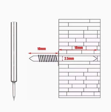 ГВОЗДИ ДЛЯ ПОЛА С РЕЗЬБОЙ, ДВОЙНОЙ ШЛЯПКОЙ, БЕСШОВНЫЕ 100 ШТ.
