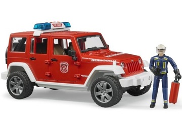 BRUDER 02528 Jeep Wrangler STRAŻ POŻARNA z figurką