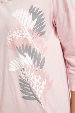 Пижама Italian Fashion Dracena, рукав 3/4, штанина 3/4, розовая, размер L