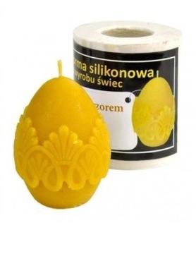 Силиконовая форма ЯЙЦО С УЗОРОМ FS69 воск