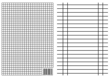 Liniuszek A4 kratka/linia Interdruk