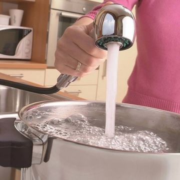 BATERIA KUCHENNA KRAN Z WYCIĄGANĄ WYLEWKĄ OBROTOWA ZLEWOZMYWAKOWA 2 TRYBY