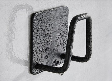 ДЕРЖАТЕЛЬ ДЛЯ КУХОННОЙ ГУБКИ САМОКЛЕЯЩИЙСЯ, ЧЕРНЫЙ x5