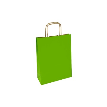 TORBA PAPIEROWA JASNOZIELONE 240X100X320 50 SZT