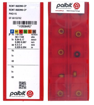 PŁYTKI WĘGLIKOWE RCMT 0602 STAL KWASÓWKA P i M