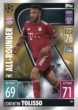 Topps Match Attax 2021/22 Rounder Tolisso 164