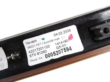 LIŠTA DVEŘE PŘEDNÍ LEVÝ DŘEVO MAT SATIN MERCEDES W221