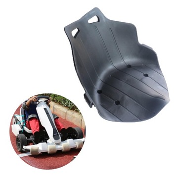 Siodełko do wózka z niskim oparciem, czarne