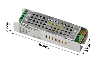 Zasilacz LED 12V 24W Do Taśmy LED Modułowy Super Slim IP20 Transformator
