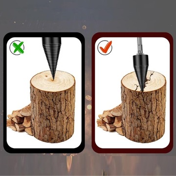 ШНЕКОВАЯ ДРЕВЕСИНОЧНАЯ ДРЕВЕСЕЛЬНАЯ СВЕРЛА С КОНУСОМ РАСКОЛИВАНИЯ 42MM + 32MM КОНУСНЫЕ ДРЕЛЬ