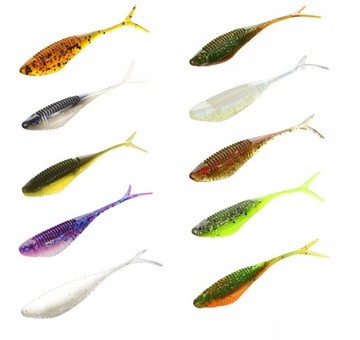 MIKADO 10x Jaskółka Fish Fry 6,5cm drop shot OKOŃ