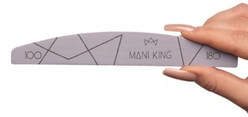 Пилочка для ногтей Manicure Crescent Boat 100/180 ManiKing Набор 100 шт.