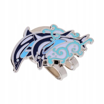 Прочный зажим для шляпы с маркером для мяча для гольфа, подходящим к козырьку.