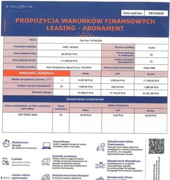 Opel Mokka II SUV 1.2 Turbo 130KM 2025 Opel Mokka GS 1.2 Turbo AT8 130KM SS 1.2 Benzyna 130KM, zdjęcie 14