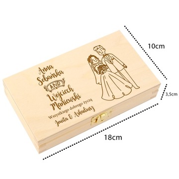 Свадебный сувенир с гравированной копилкой