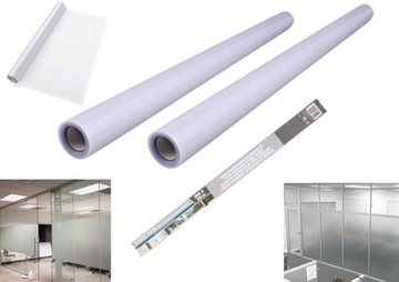 DUŻA FOLIA MLECZNA OKIENNA DO SZYB 2 SZT 58x200 XL