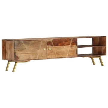 SZAFKA POD TV, 140X30X40CM, DREWNO SHEESHAM