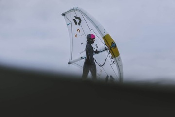 Leash do winga ION Core Waist Carabiner Coiled 8'