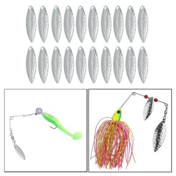 Flameer 20x Metalowe gładkie wykończenie Fishing Making DIY